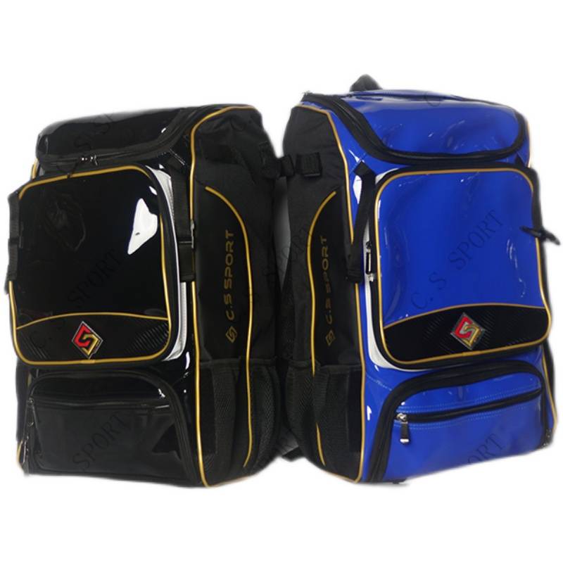 [Chuangsheng Sports] C.S multi -functional stick baseball shoulder bag/bright leather backpack/large capacity
