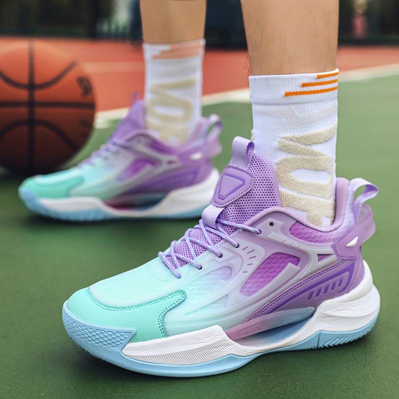 Pyk ultra -light basketball shoes men's nitrogen technology youth combat lightweight non -slip versic luminous children's movement