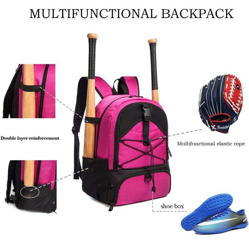 Baseball helmet bag backpack sports equipment storage bag children's adult baseball baseball training supplies