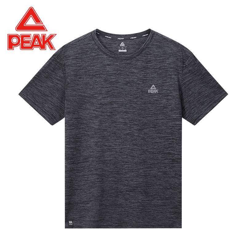 Peak neck short -sleeved T -shirt Men's summer T -shirt breathable sweat absorption fast dry clothes sports casual running fitness T women's tide