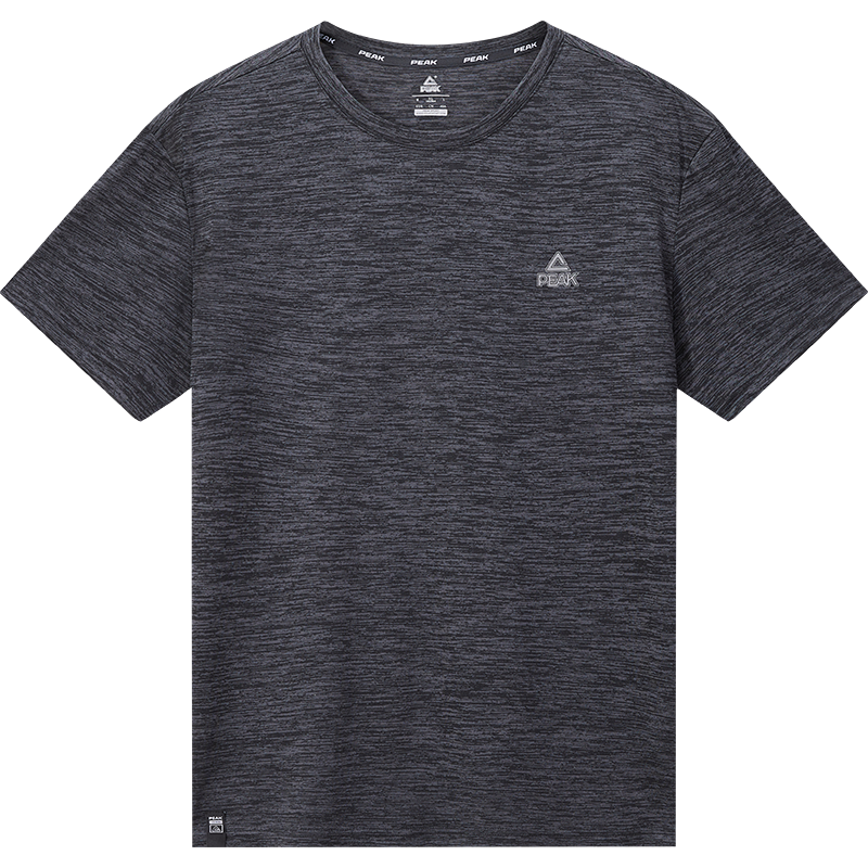 Peak neck short -sleeved T -shirt Men's summer T -shirt breathable sweat absorption fast dry clothes sports casual running fitness T women's tide
