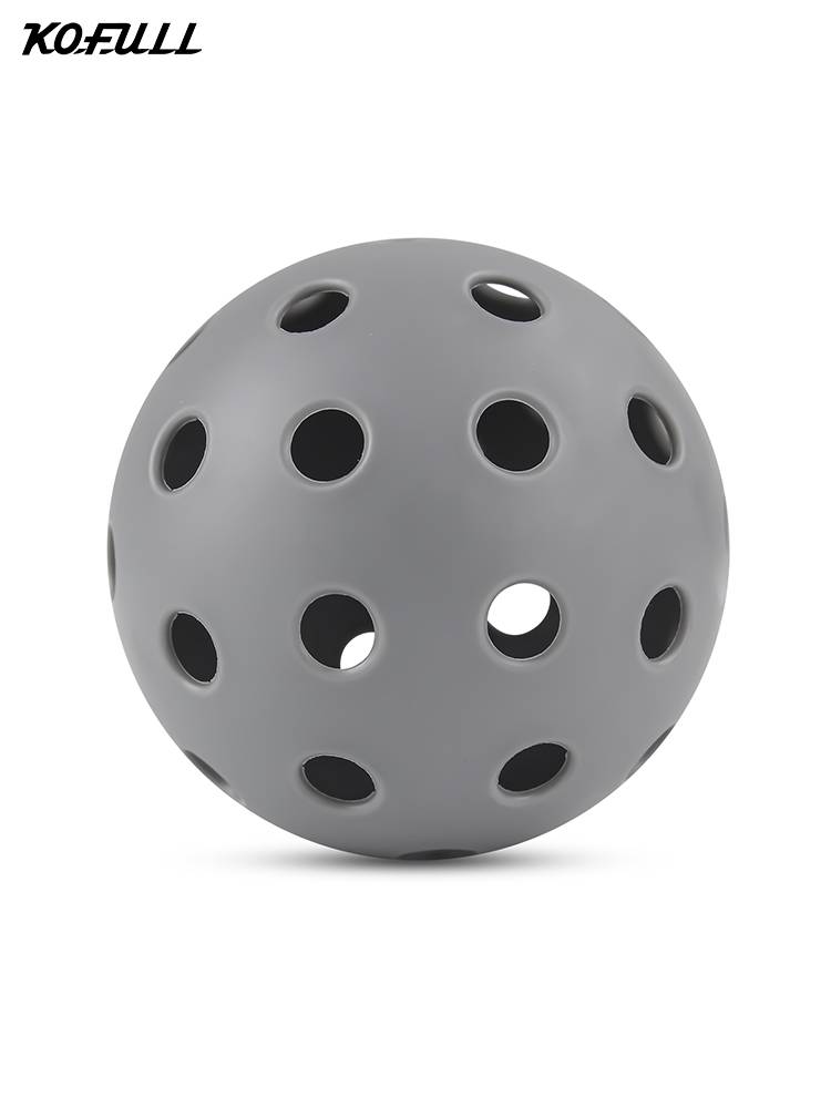 74mm40 -hole gray Pek ball PE injection plastic ball Pickleball outdoor game ball high bullet -resistant