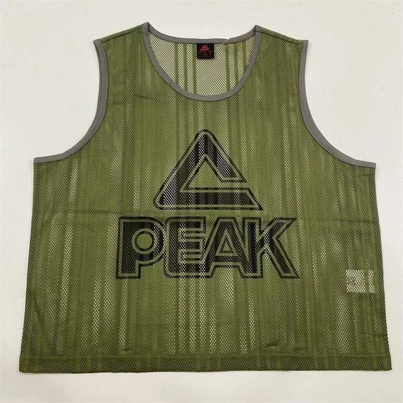 Peak basketball vest men 2022 summer breathable sleeveless T -shirts loose top, multi -color can be optional and small
