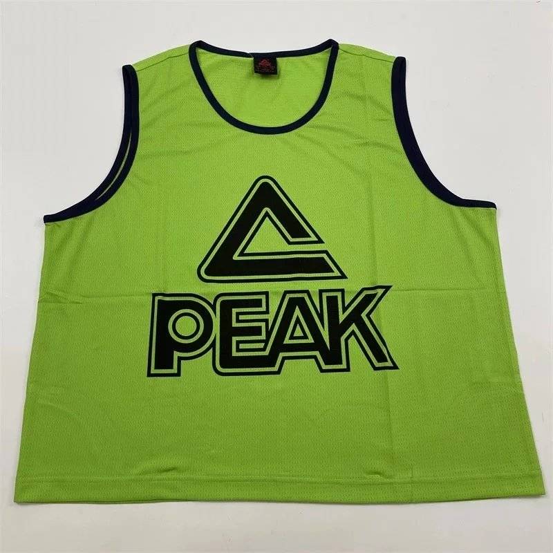 Peak basketball vest men 2022 summer breathable sleeveless T -shirts loose top, multi -color can be optional and small