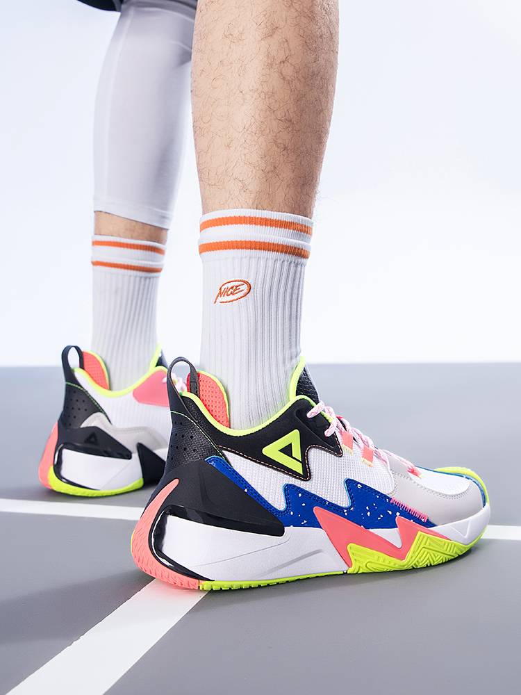 Peak basketball shoes men's shoes spring and summer new practical shoes wear -resistant men's lightweight net breathable low -top sports shoes