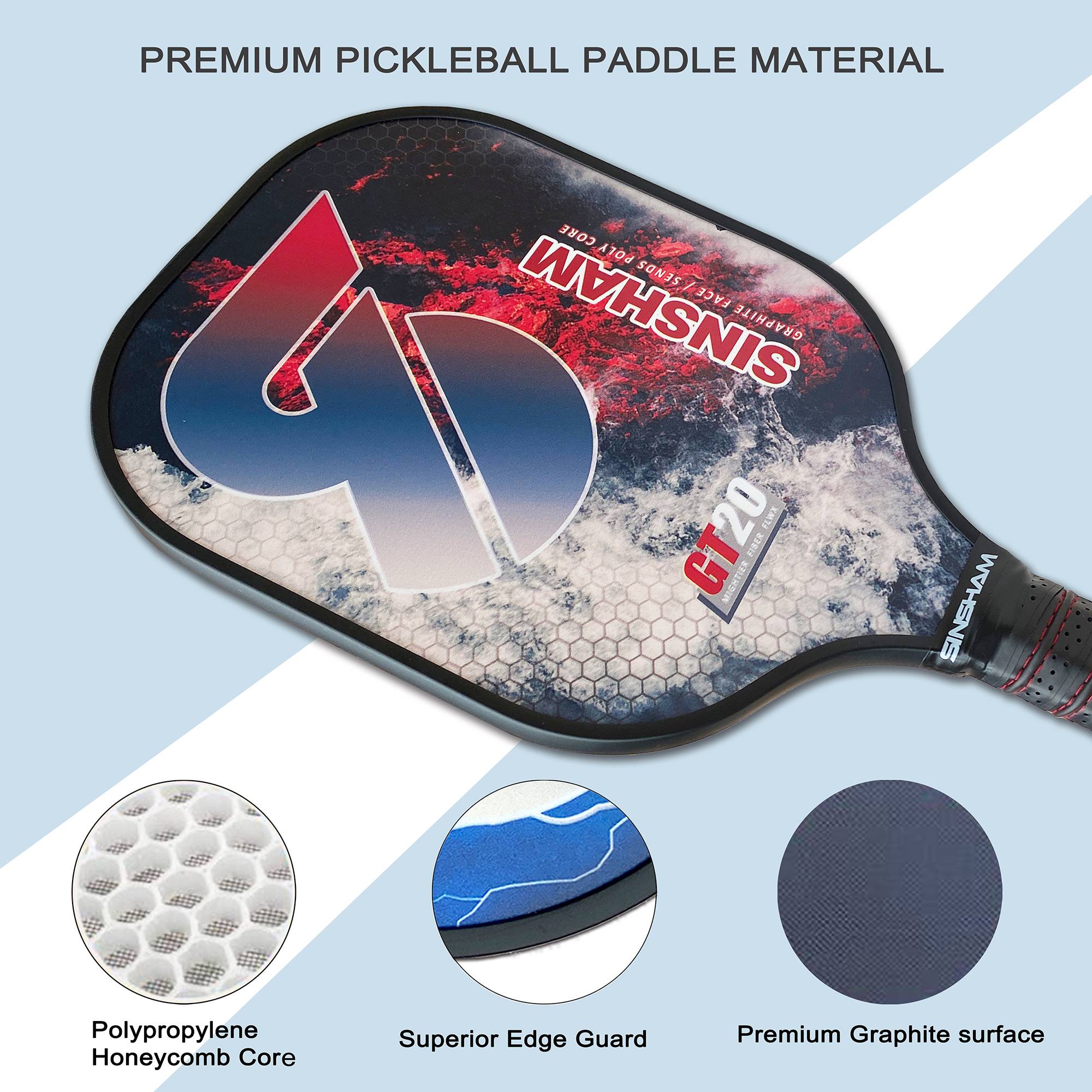 SINSHAM racing Amazon Graphite Power Persons Pickleball Paddle