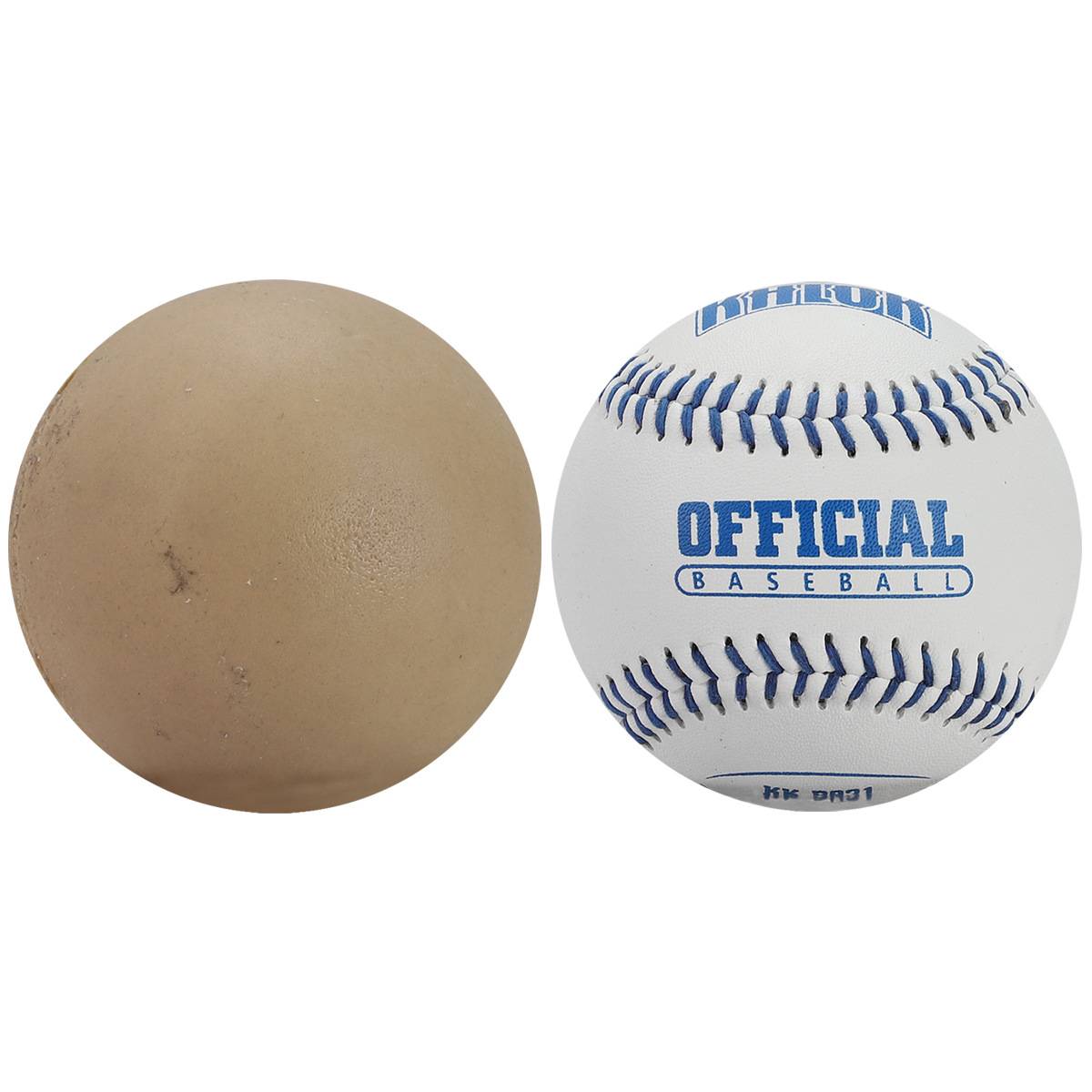 SOFT BASEBALL WITH A TWO-FRIED BR 300-BRITT BOY PRACTICE TRAINING BALL
