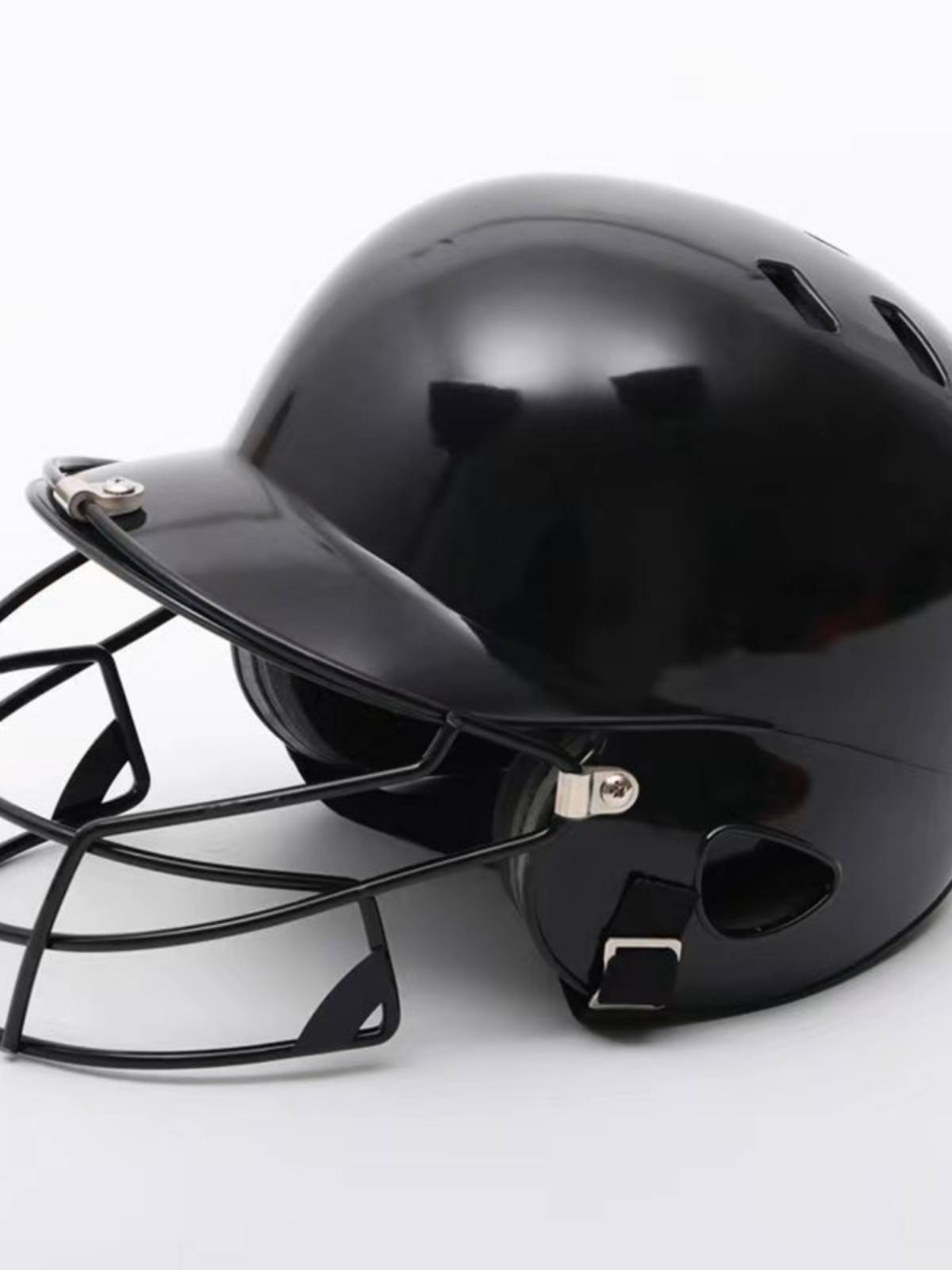 Baseball helmet strikes helmet double -ear baseball helmet wearing mask protective cover head protective face baseball catcher helmet