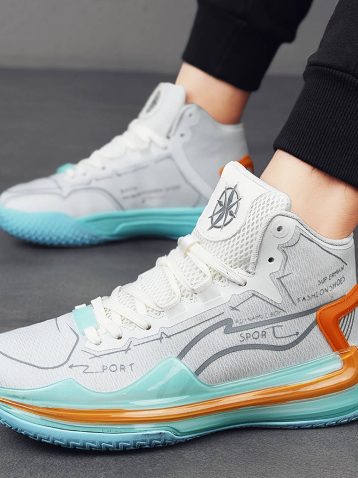 Peak Sound Cement Basketball Shoes Men's Women Blade 2 Xueqing Student Blade 4 Youth Anti -slip and wear -resistant actual combat