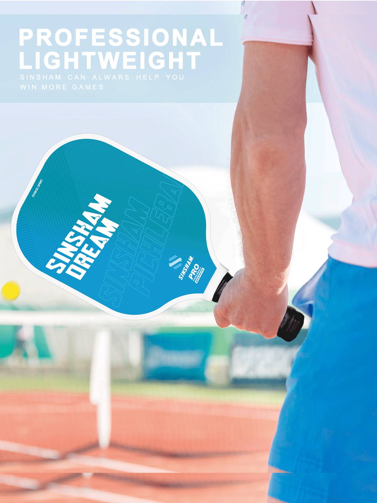 Pickleball Peak Board Board Carbon Fiber Custom Peak Ball racket