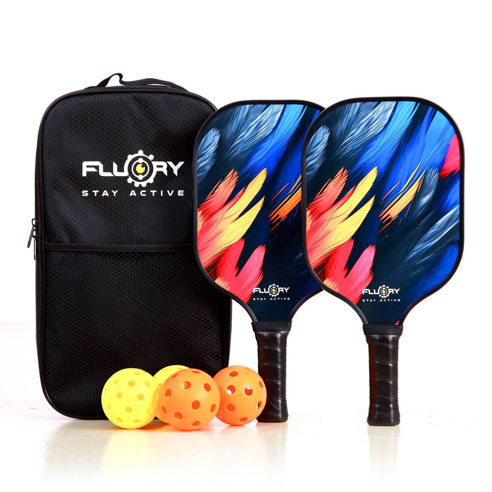 FLUORY Ball ball racket Pickleball carbon fiber professional Peak shooting set primary matte noodles