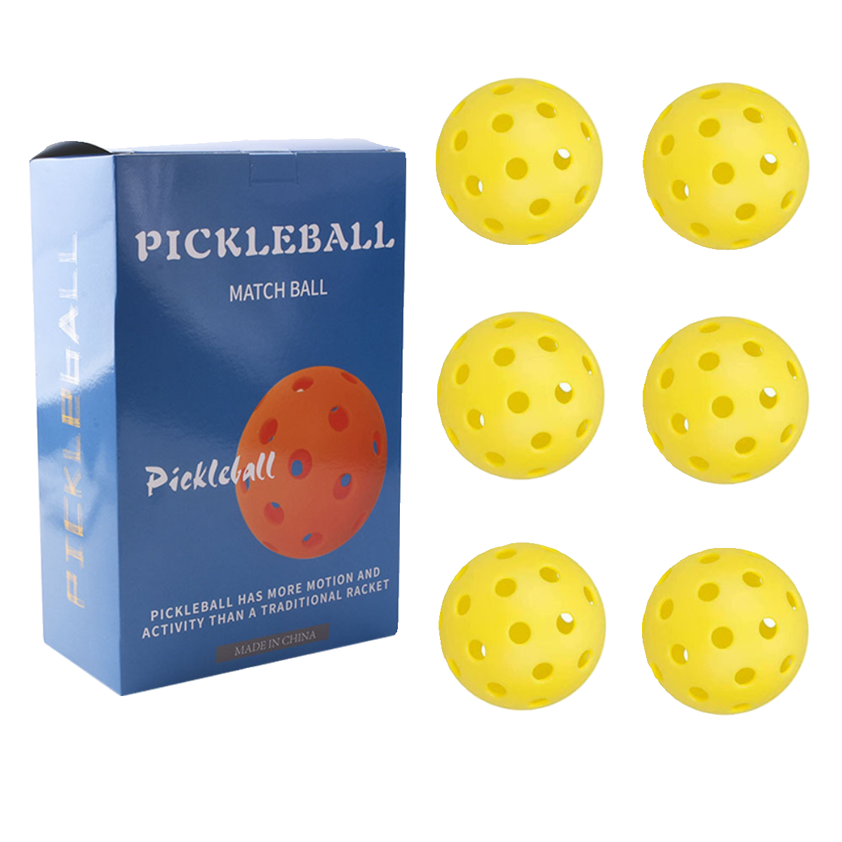 40 -porous outdoor Piccor ball holes pickleball game training PE environmental protection material injection plastic ball