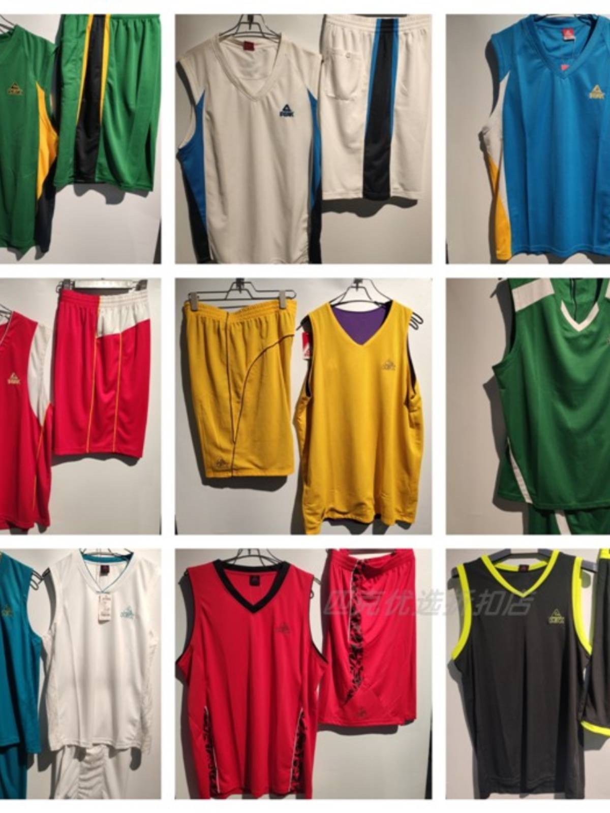 Peak Men's Black Clearance Basketball Clothes Set Men's Training Server Uniform Air Performing Competition Ball Collection