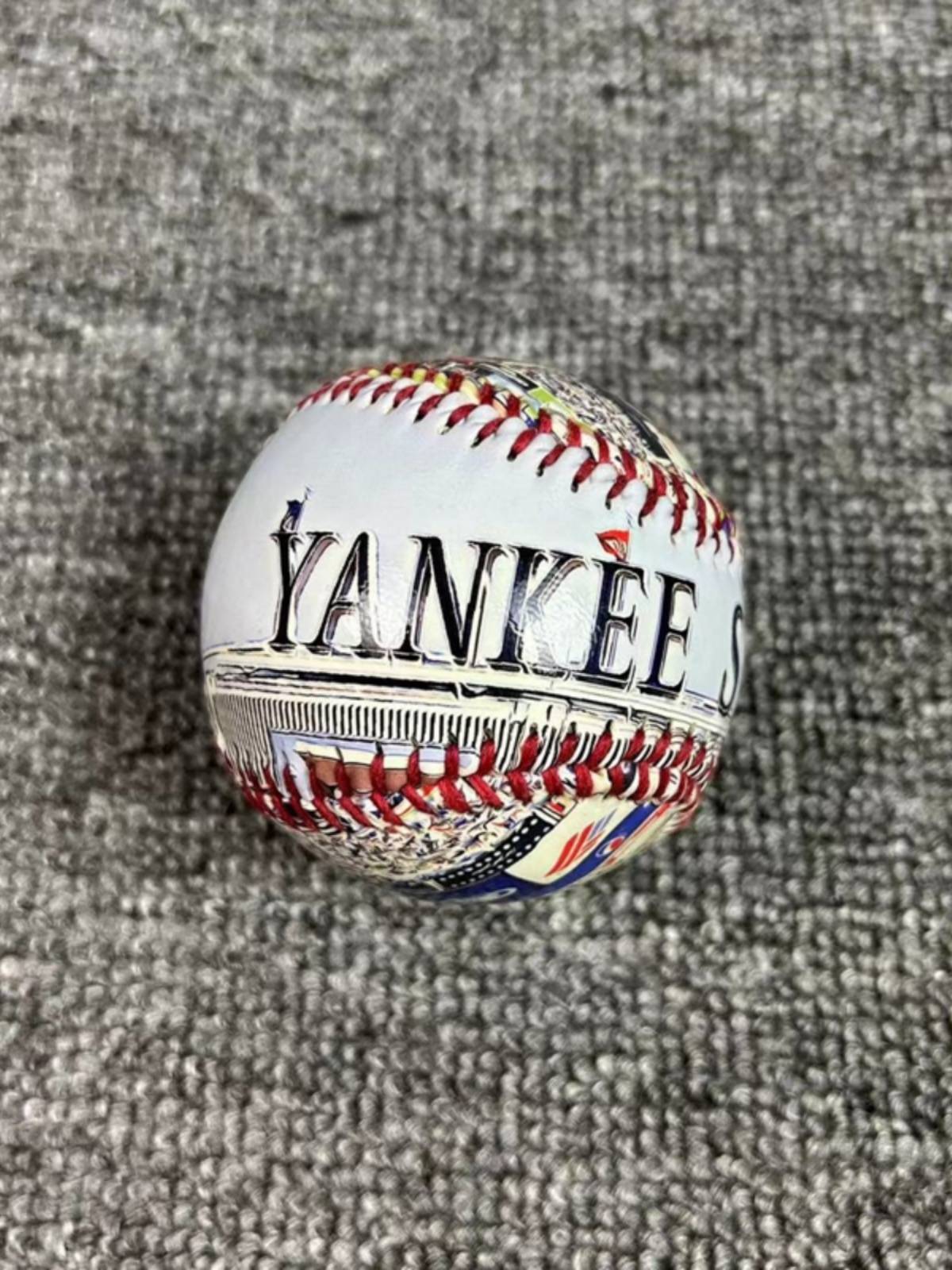 US job baseball color commemorative baseball photo venue commemorative ball hard pattern ball gift collection plane ball