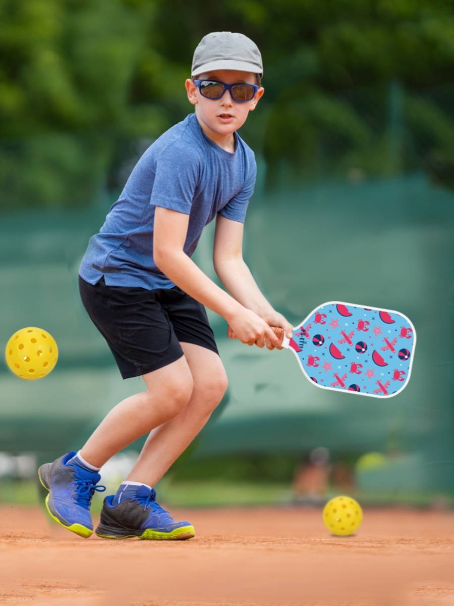 Peak ball racket children's pickleball shooting glass fiber badminton novice beginner entry training shooting