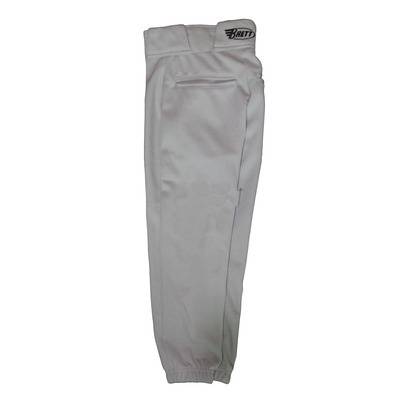 Taiwan Brett Brett Children's Flood Basket Baseball Baseball Pants to strengthen white gray nine -point trousers