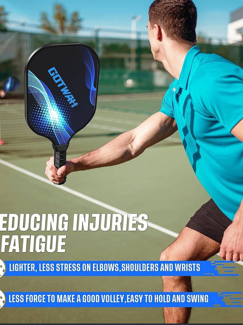 GOTWAH same Peak ball racket entry began grain glass fiber Pickleball Piccorn racket set