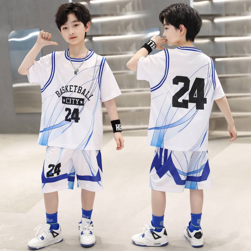 Peak Official Genuine Children's Basketball Clothing Set No. 24 Kobe Summer Summer Steaming Sports Sports Jersey Boys