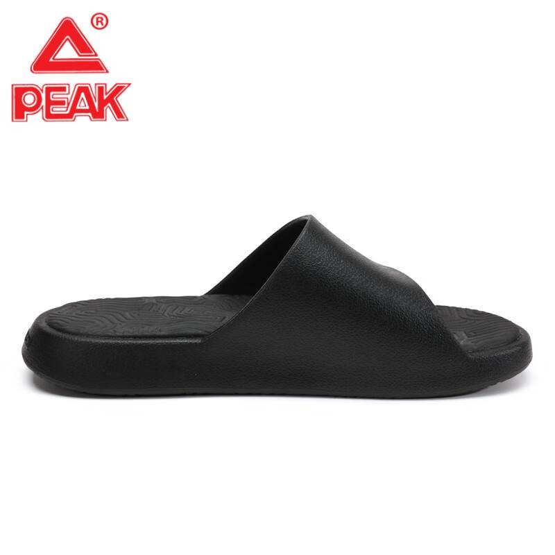 Peak polar slippers men's summer outdoor beach shoes all black men's shoes sports shoes basketball outside wearing to restore cold drag men
