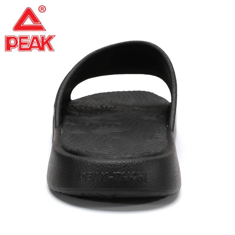 Peak polar slippers men's summer outdoor beach shoes all black men's shoes sports shoes basketball outside wearing to restore cold drag men
