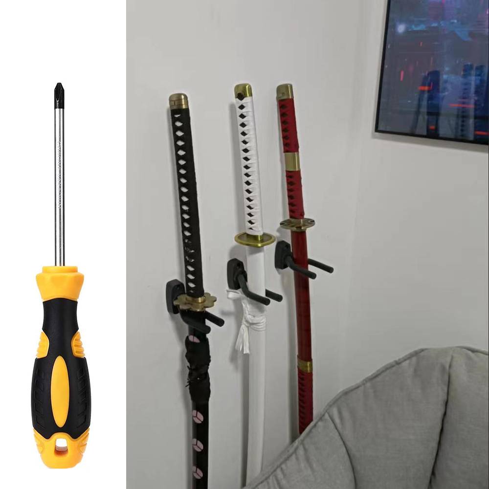 4 swords shelf hook+1 screwdriver