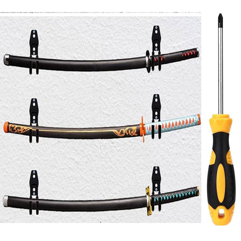 4 circular sword hook +1 screwdriver