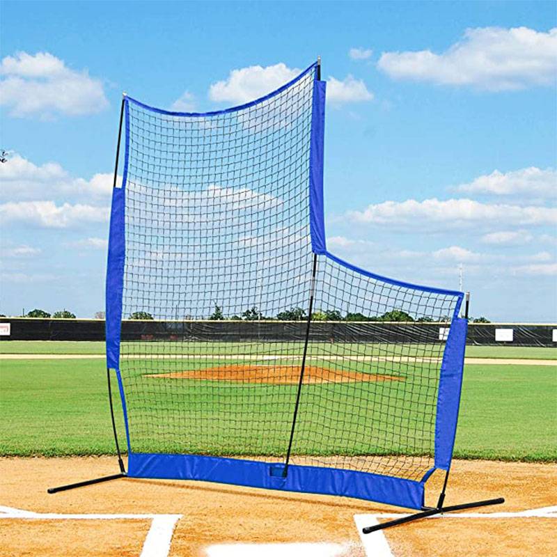 Baseball network L -shaped pitcher blocking net stickball practice equipment to crack down on training pitching plane protection net