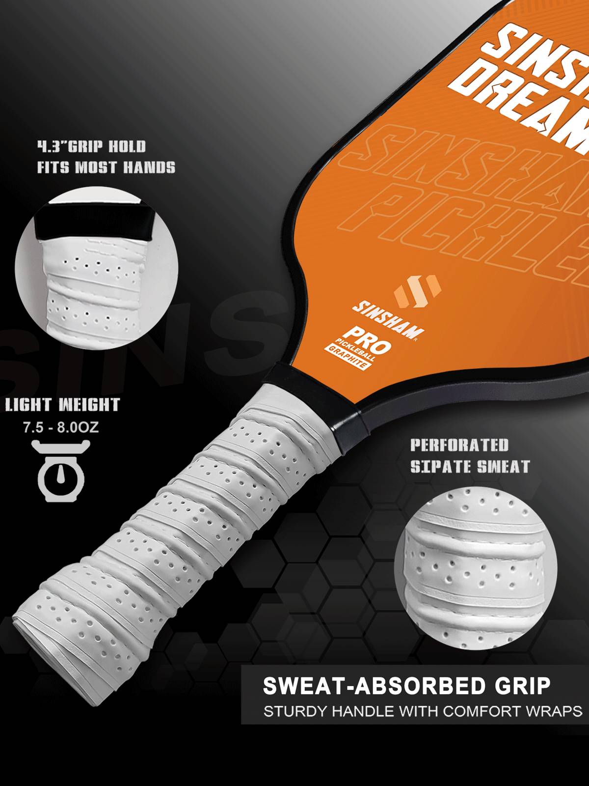 High-end player Pickleball simple carbon-fibre-pike-coated pike pike-cooch