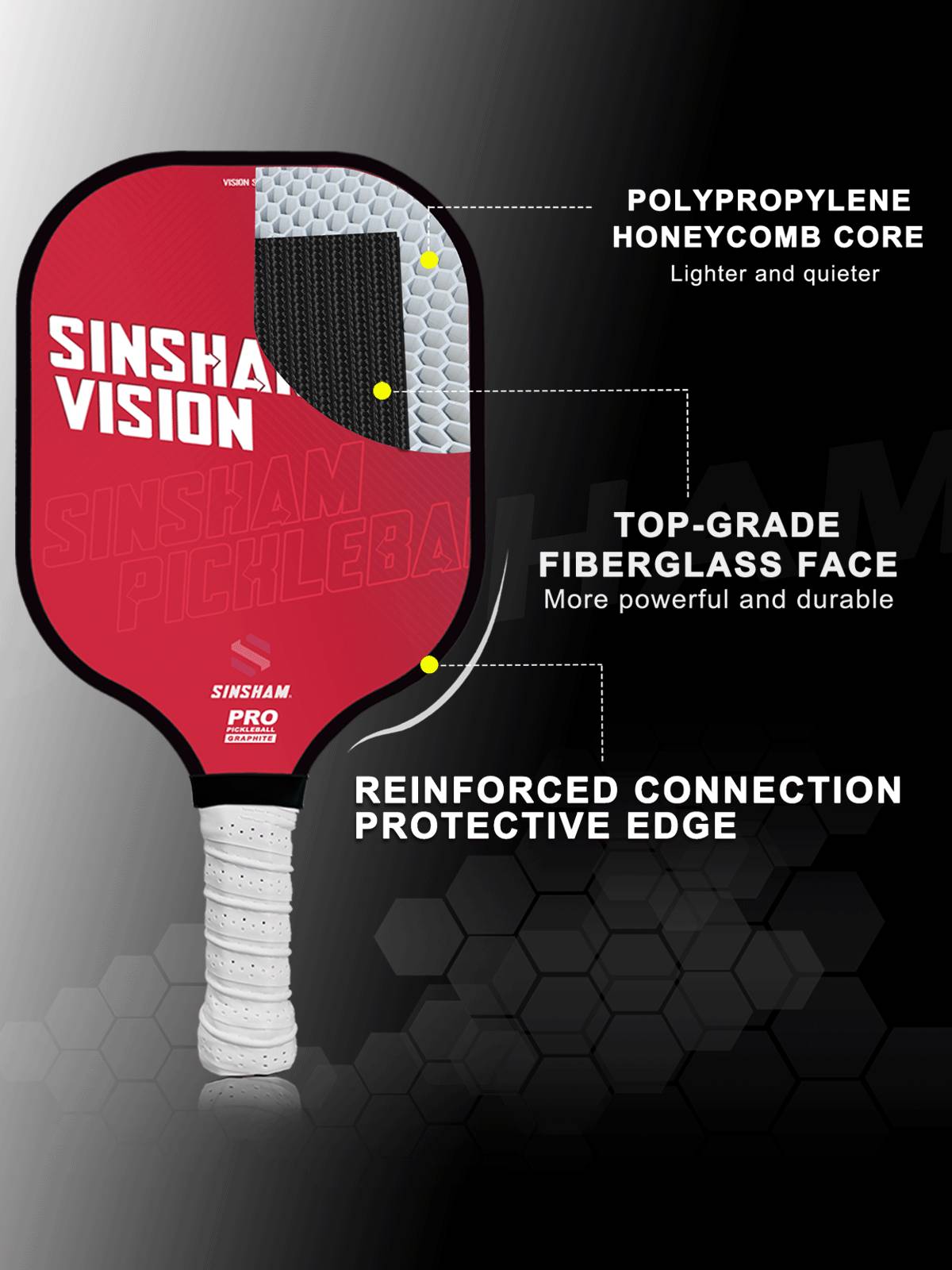 High-end player Pickleball simple carbon-fibre-pike-coated pike pike-cooch