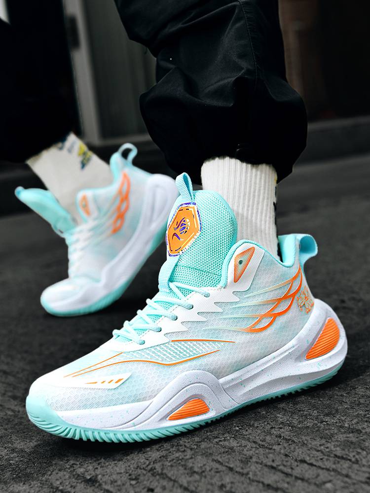 Peak boy shoes basketball shoe mesh is breathable 2024 new summer children's sports shoes