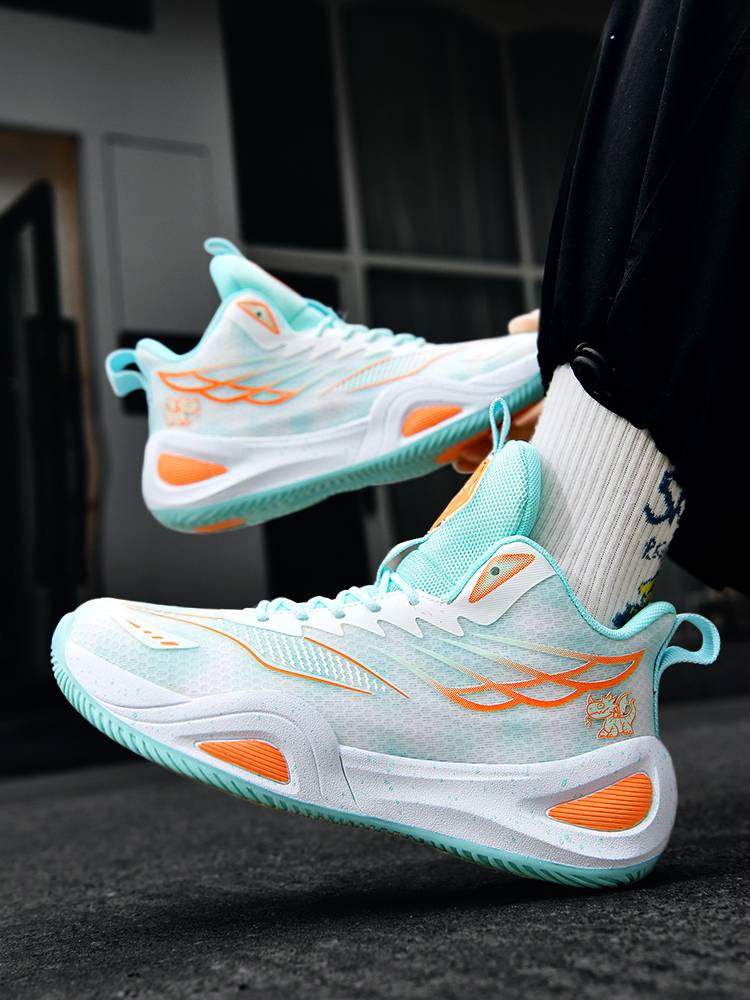 Peak boy shoes basketball shoe mesh is breathable 2024 new summer children's sports shoes