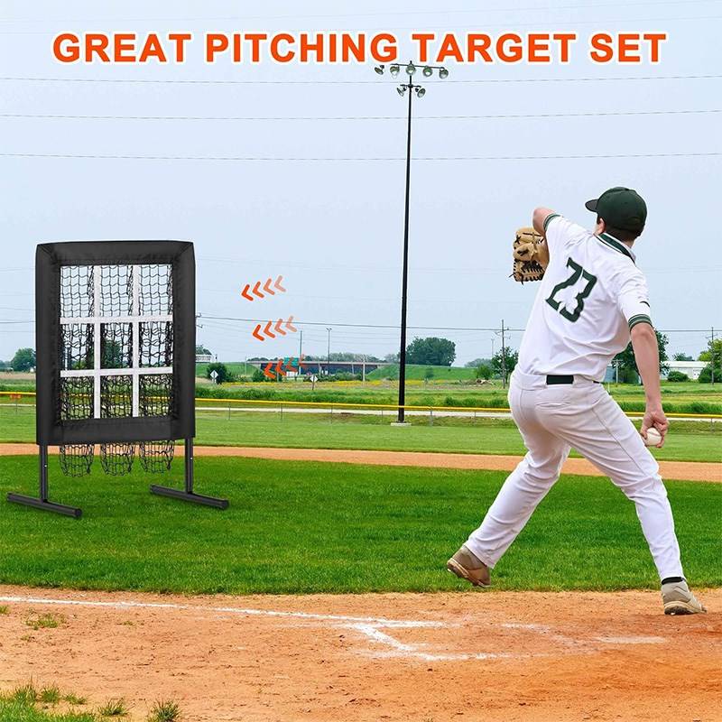 Baseball pitching Jiugongge Practice Network pitcher x good ball zone training equipment baseball baseball Jiugongge pitch network