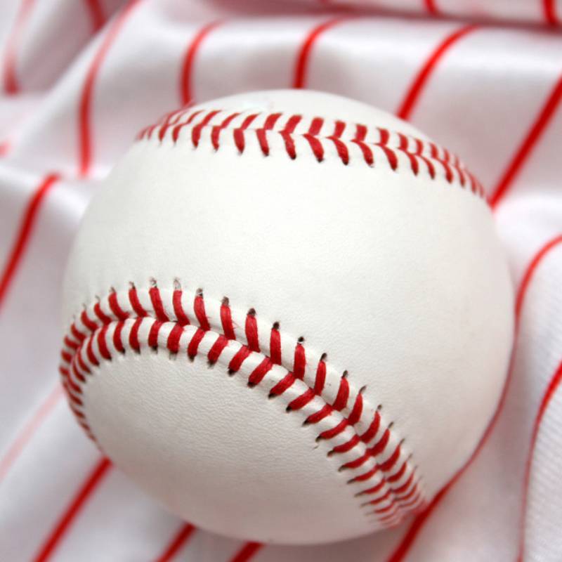 Head layer leather baseball wool core resistance training competition students use leather sticks soft and hard rubber core
