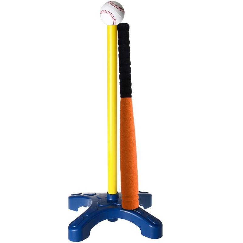 Children's soft baseball stick stick sloping shelf rod set training young children and elementary school students rubber sponge baseball toys