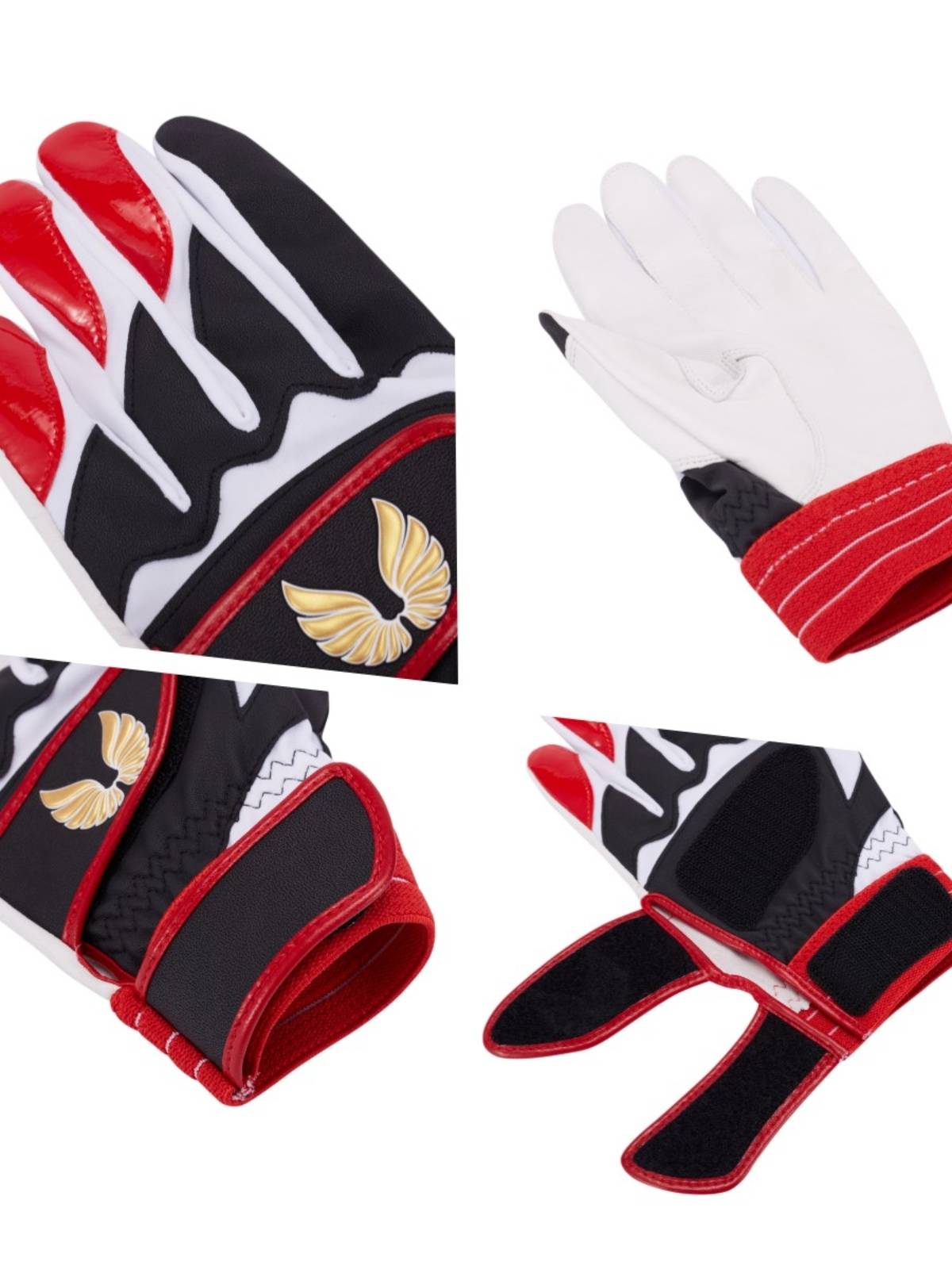 Yicheng Baseball SHOELESS strike glove sheepskin hitting gloves double magic stickers