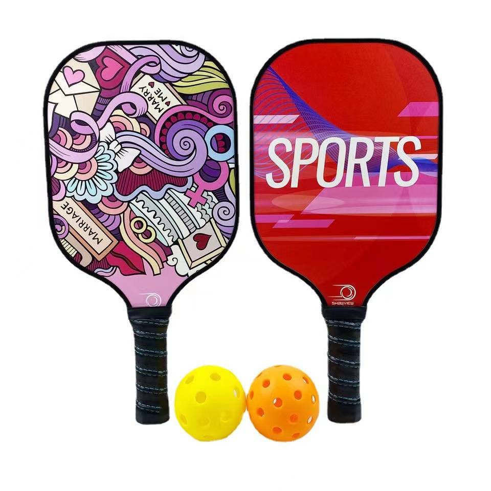Factory price Pickleball Peak ball racket glass fiber parent -child children's ball 40 -hole indoor and outdoor competition training major