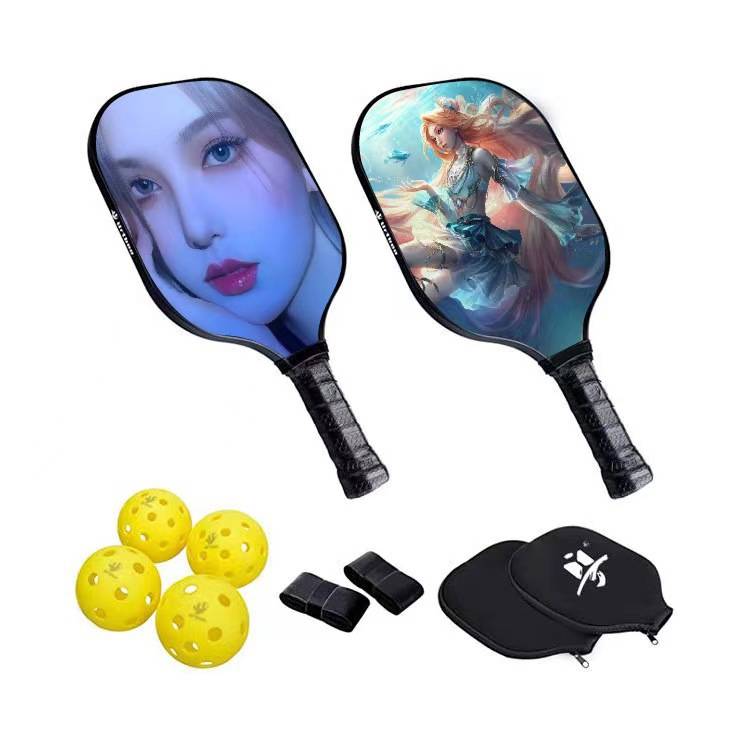 Factory price Pickleball Peak ball racket glass fiber parent -child children's ball 40 -hole indoor and outdoor competition training major