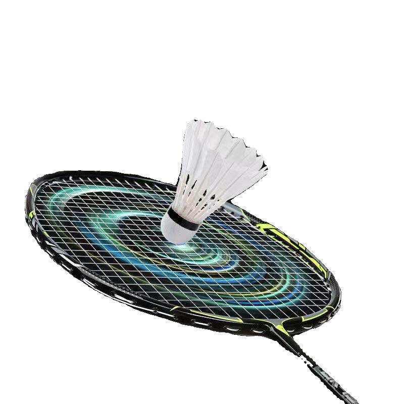 Peak genuine badminton racket full carbon mid -rod double -shot high elastic and adult male and female students beginner training