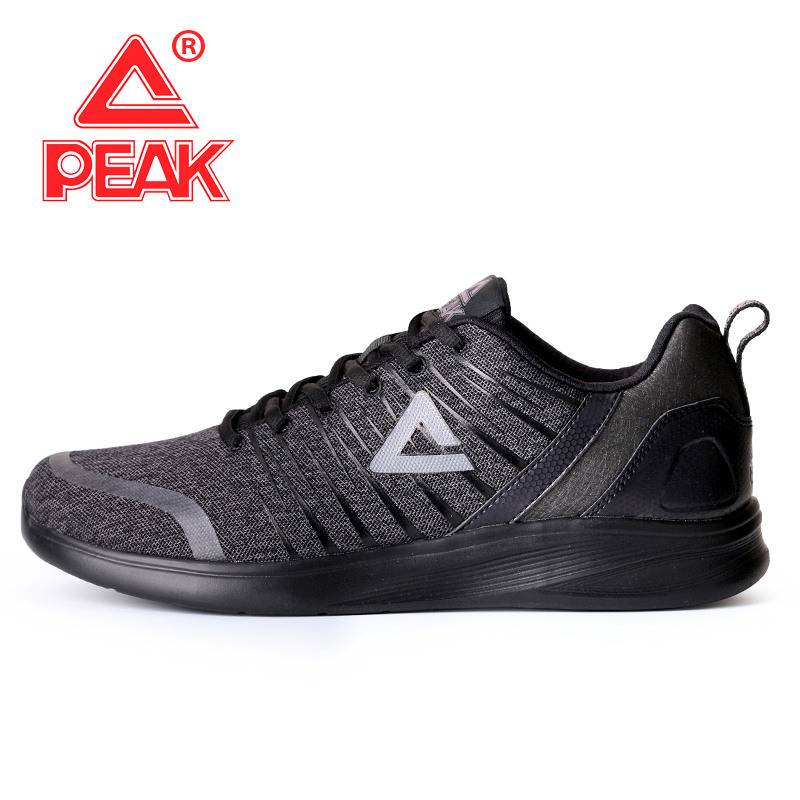 Peak men's shoes running shoes summer lightweight casual shoes men's mesh breathable black running shoes sports shoes men's models