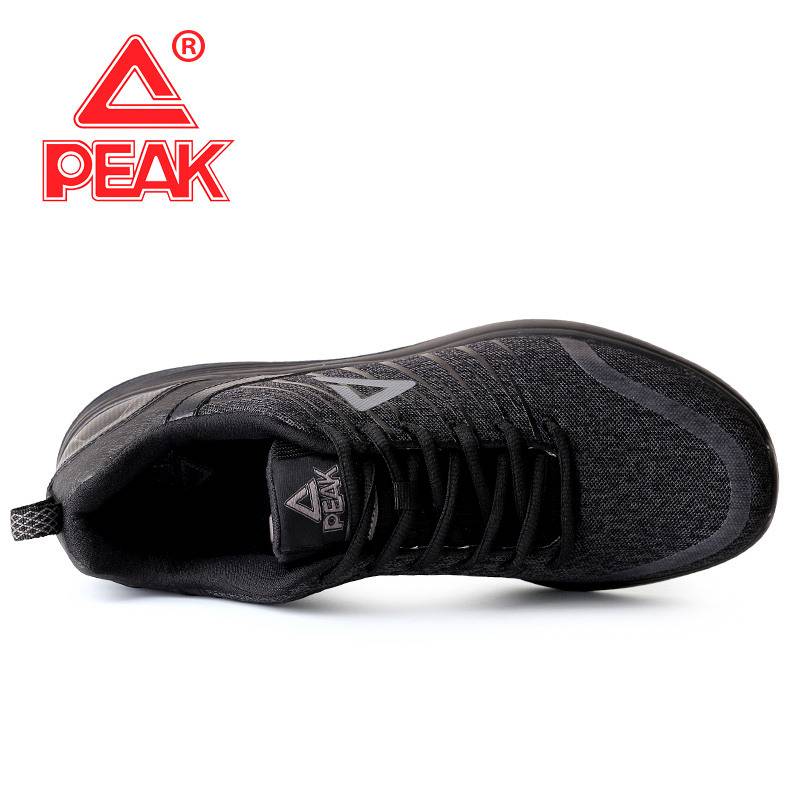 Peak men's shoes running shoes summer lightweight casual shoes men's mesh breathable black running shoes sports shoes men's models