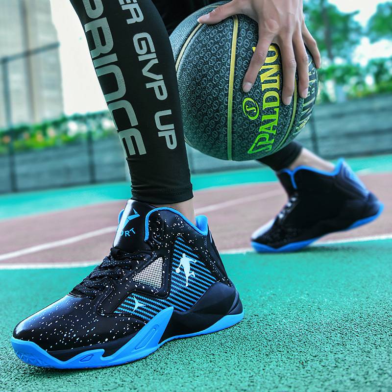 The official brand Anta official high -top basketball shoes men and women, anti -slip, wear -resistant shock -absorbing leather, actual sports shoes, students Qing