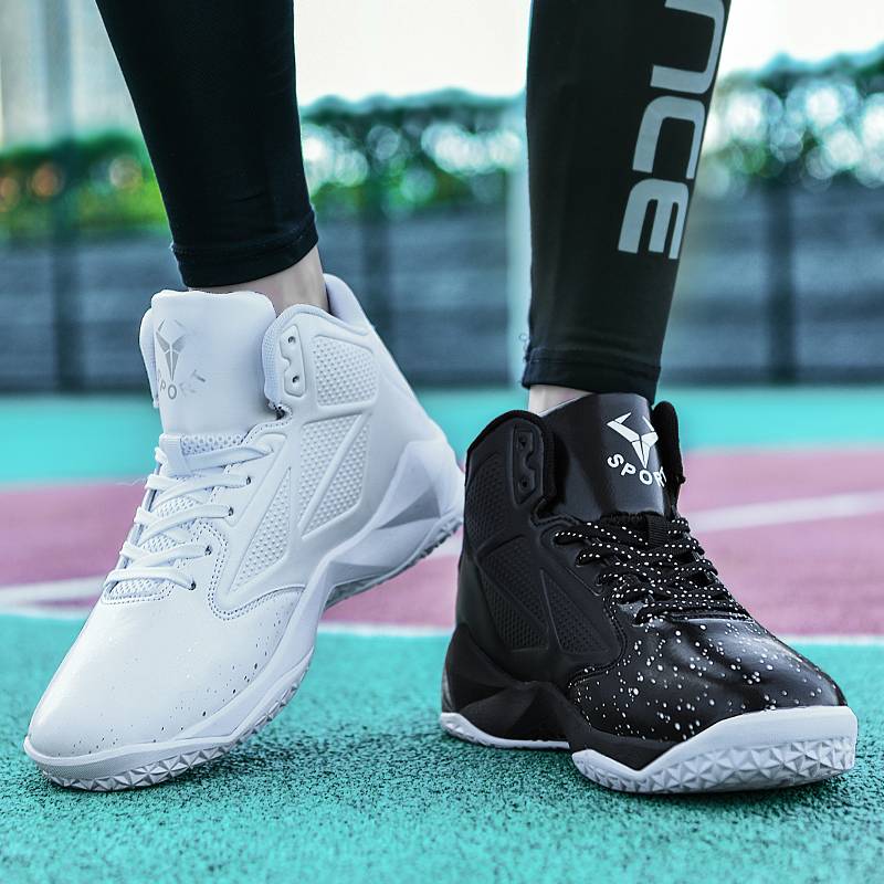 The official brand Anta official high -top basketball shoes men and women, anti -slip, wear -resistant shock -absorbing leather, actual sports shoes, students Qing