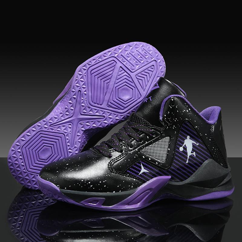 The official brand Anta official high -top basketball shoes men and women, anti -slip, wear -resistant shock -absorbing leather, actual sports shoes, students Qing
