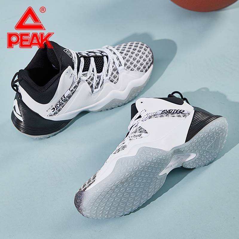 Peak Sports Shoes Male 2024 Basketball Shoes Cushioning, wear -resistant, anti -slip, air -breathable venue actual combat shoes men