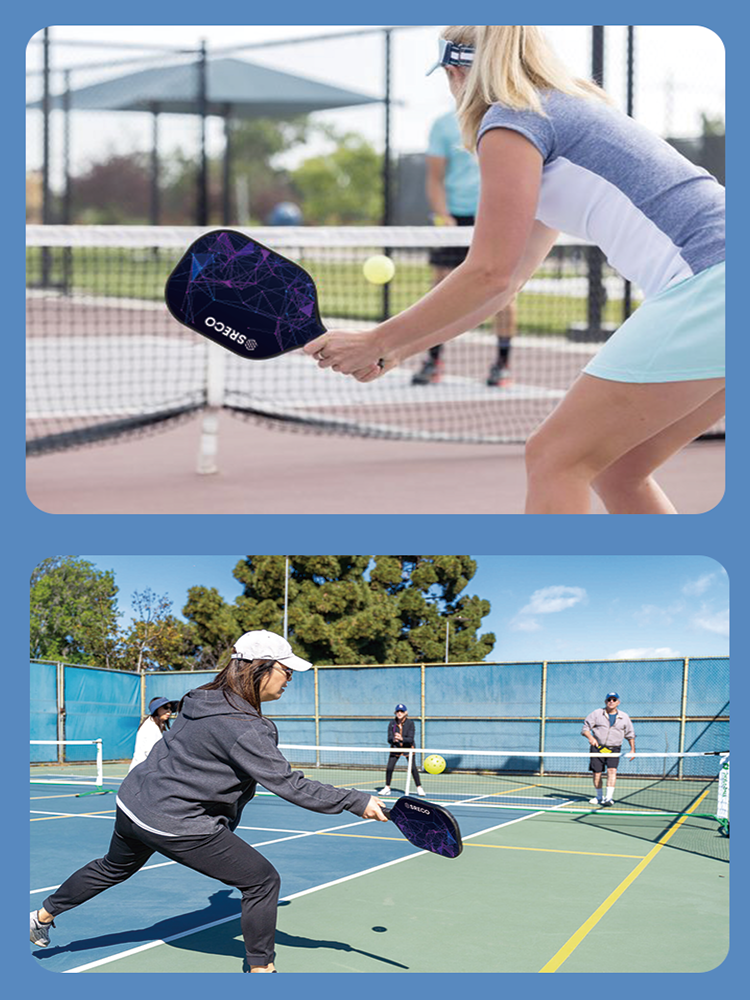 Professional glass fiber Pek ball racket full set of training competition sets of first learning Pickleball paddle