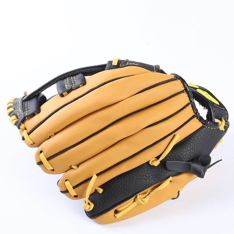 Cen Cen's second -layer leather baseball gloves strike glove gloves, young children, pitch gloves left and right handball gloves