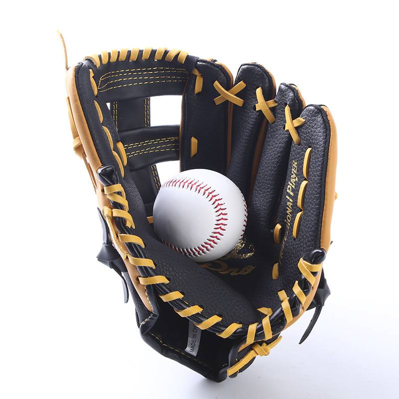Cen Cen's second -layer leather baseball gloves strike glove gloves, young children, pitch gloves left and right handball gloves