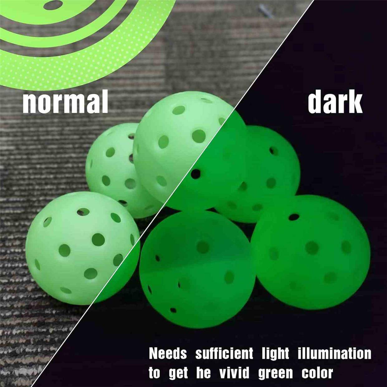 Pickleballs40 Kong Yingjie Ball High Elastic Night Training Light Piccoon