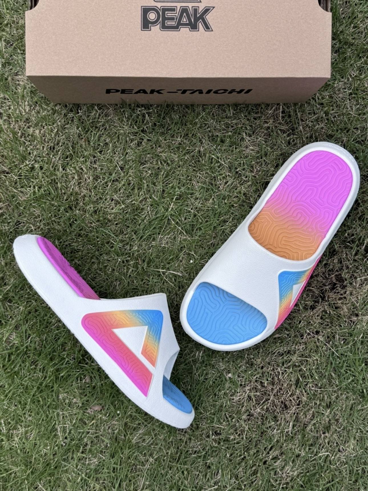 Peak polarized sports slippers Men's 24 -year summer new foreign wear basketball slippers