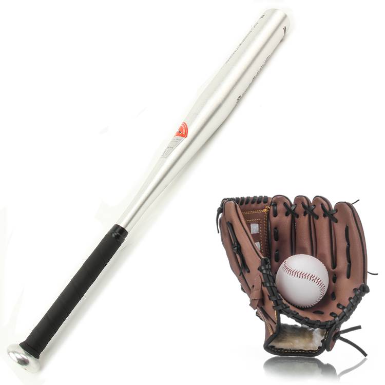 Adult silver ball+brown glove